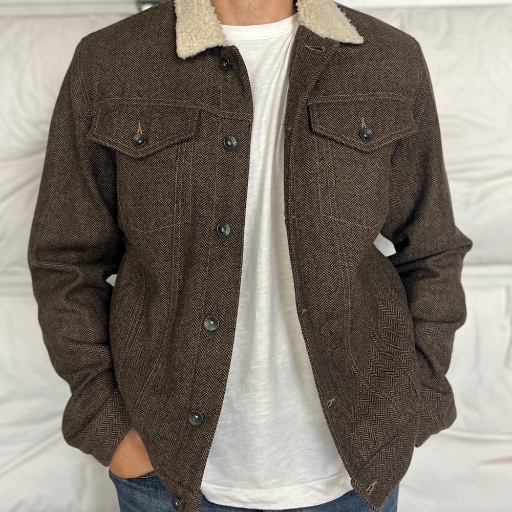 Grayers wool lined trucker jacket